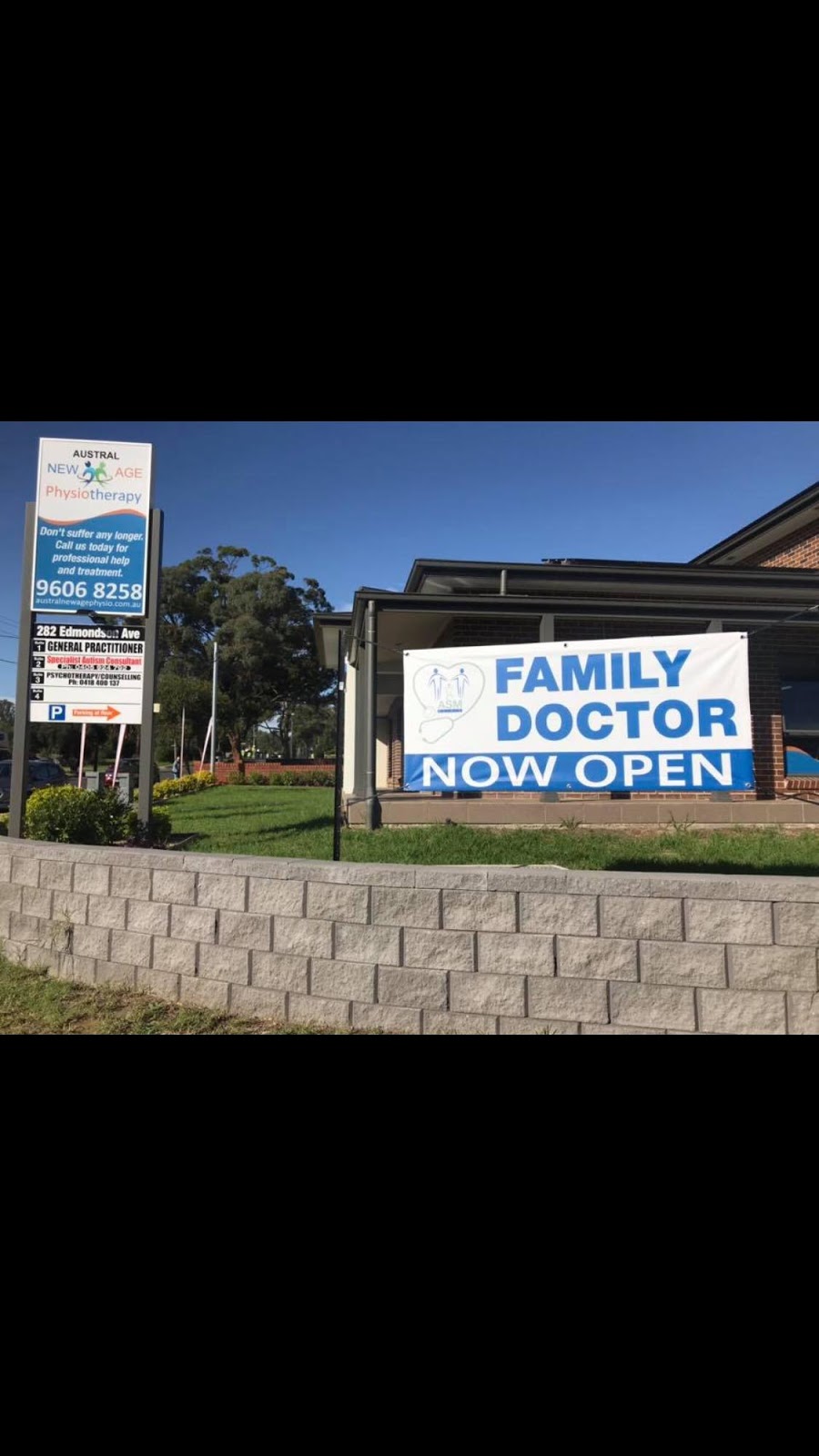 Austral Family Medical Centre | ASM Clinic | hospital | 282 Edmondson Ave, Austral NSW 2179, Australia | 0291349485 OR +61 2 9134 9485