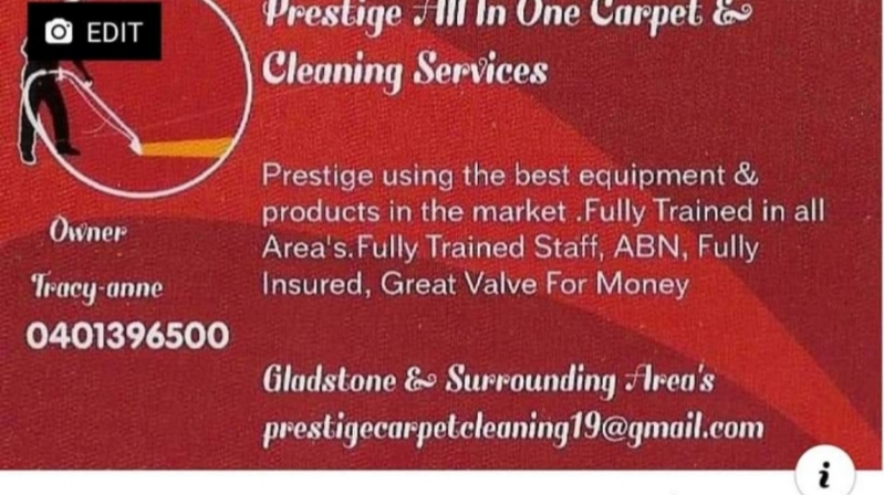 Prestige all in one carpet and cleaning service | laundry | 53 Aramac Dr, Clinton QLD 4680, Australia | 0401396500 OR +61 401 396 500