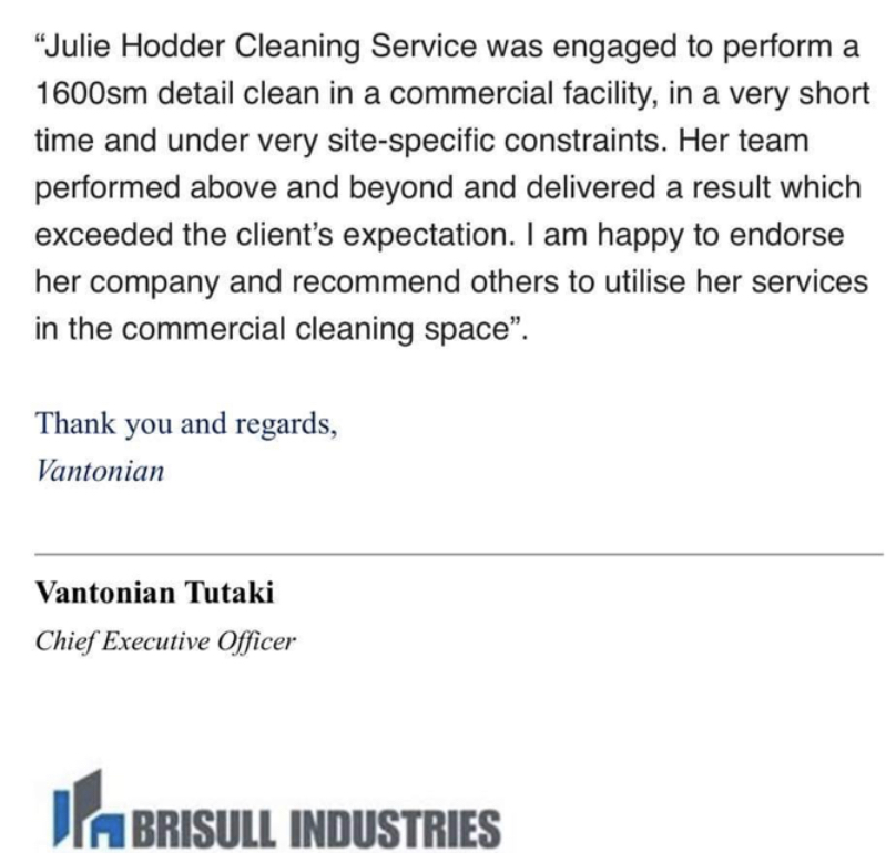 Julie Hodder Cleaning Services |  | 266 Hoof St, Grafton NSW 2460, Australia | 0448915448 OR +61 448 915 448