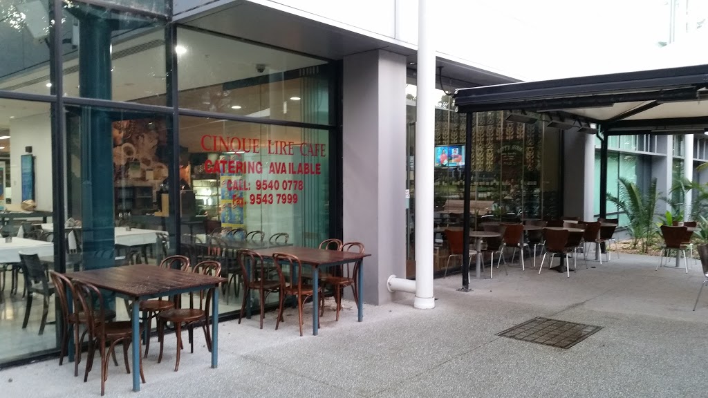 Cafe Cinque Lire | cafe | 15 Innovation Walk, Clayton VIC 3800, Australia | 0395400778 OR +61 3 9540 0778