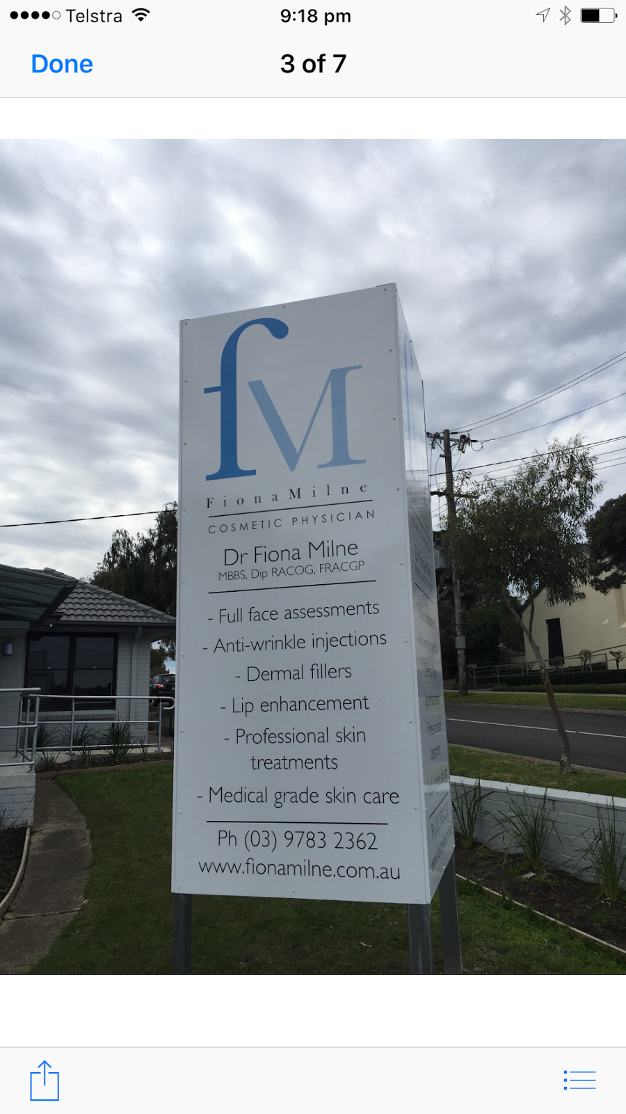 Milne Dr Fiona Cosmetic Physician | doctor | 60 Cranbourne Rd, Frankston VIC 3199, Australia | 0397832362 OR +61 3 9783 2362
