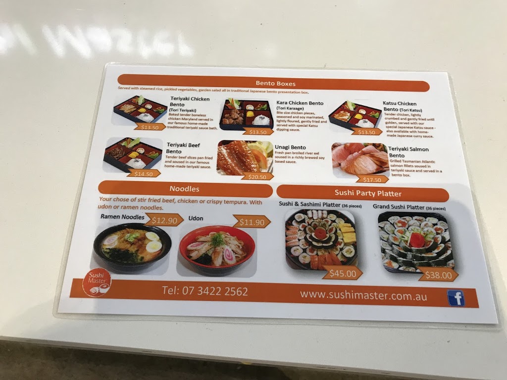 Sushi Master | restaurant | 1344/2049 Logan Rd, Upper Mount Gravatt QLD 4122, Australia | 0734222562 OR +61 7 3422 2562