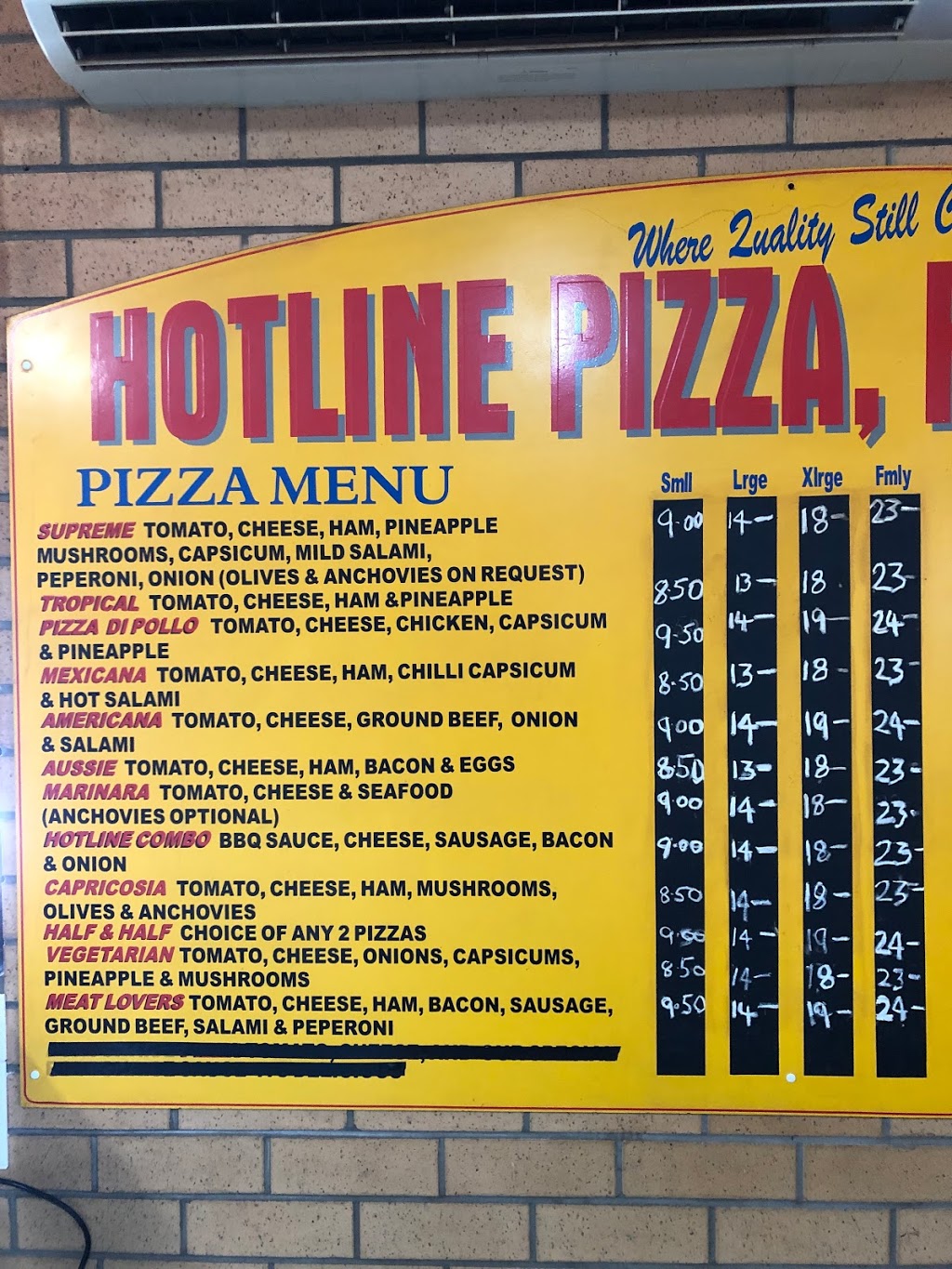 Hotline Pizza Pasta & Ribs | 69 Maryborough-Dunolly Rd, Maryborough VIC 3465, Australia | Phone: (03) 5461 1711