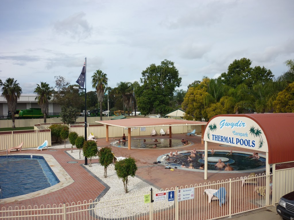 Gwydir Thermal Pools Motel & Caravanpark | campground | Amaroo Dr, Moree NSW 2400, Australia | 0267522723 OR +61 2 6752 2723