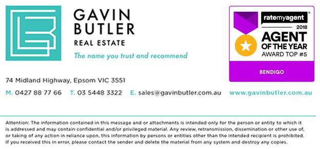 Gavin Butler Real Estate | 74 Midland Hwy, Epsom VIC 3551, Australia | Phone: 0427 887 766