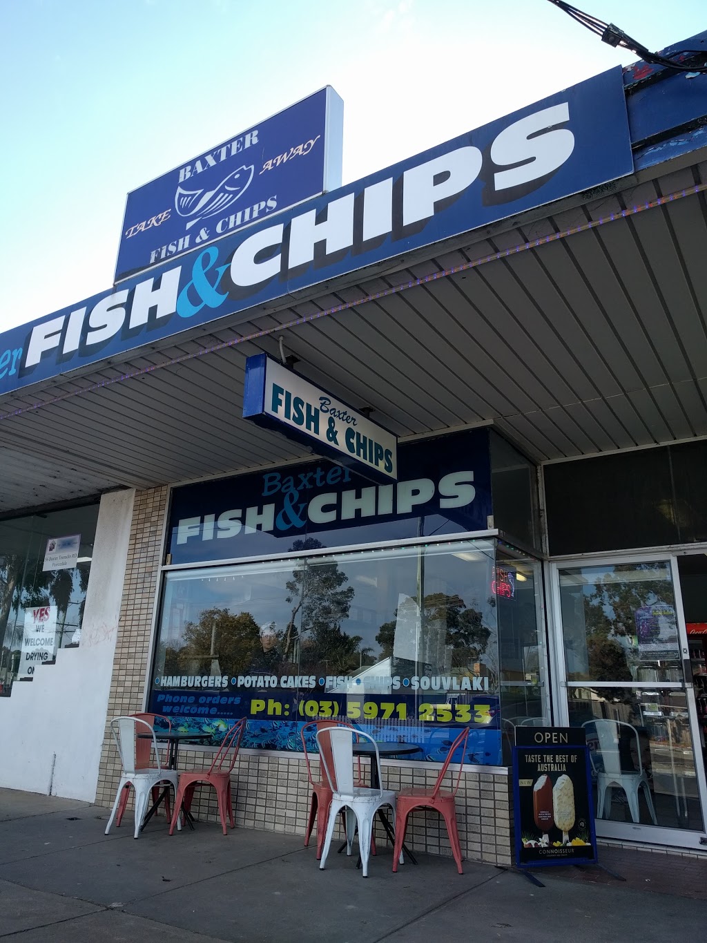 Baxter Fish & Chips | 92 Baxter-Tooradin Rd, Baxter VIC 3911, Australia | Phone: (03) 5971 2533