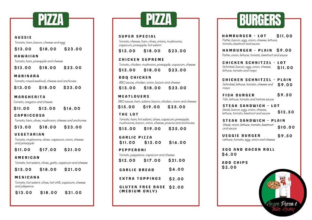 Amore Pizza & Take Away | 10 Binney St, Euroa VIC 3666, Australia | Phone: (03) 5795 1004