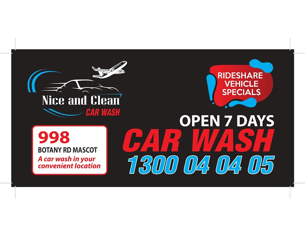 Nice and Clean Carwash | car wash | 998/1002 Botany Rd, Mascot NSW 2020, Australia | 1300040405 OR +61 1300 040 405