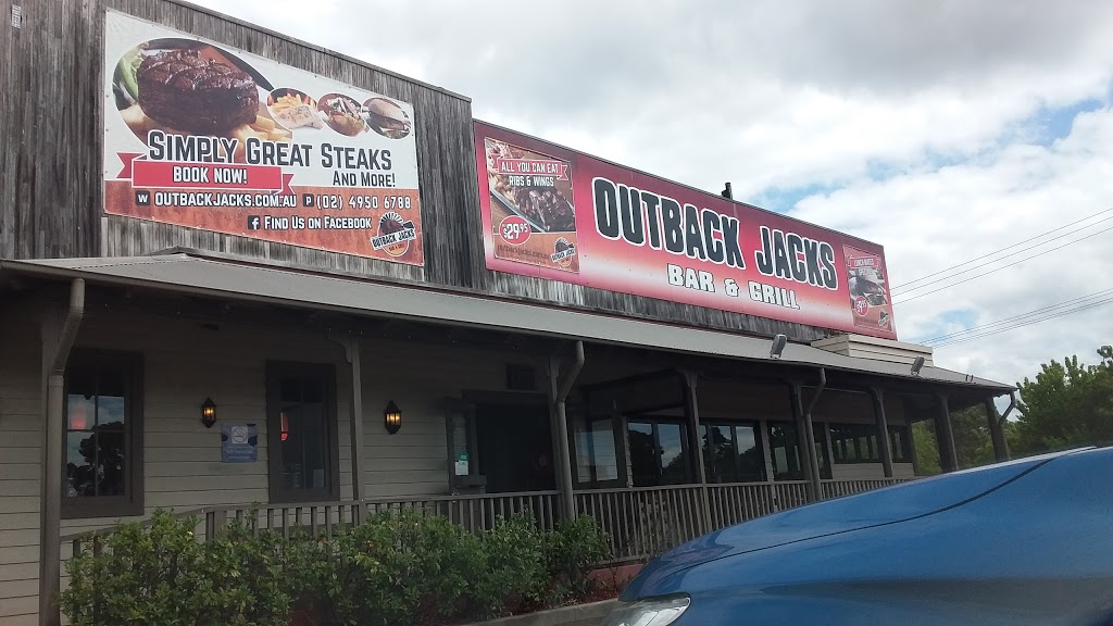 Outback Jacks Bar & Grill | restaurant | Retail Centre, 387 Lake Rd, Glendale NSW 2285, Australia | 0249506788 OR +61 2 4950 6788