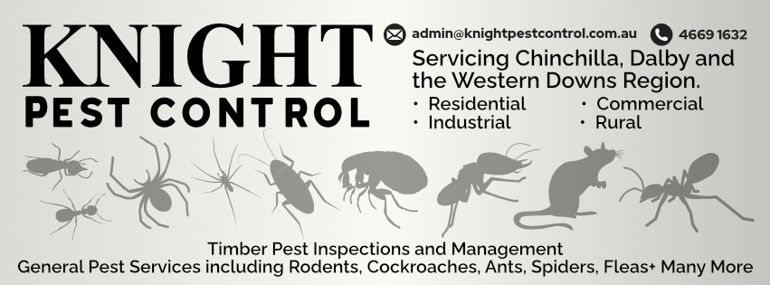 Knight Pest Control | home goods store | Dorney St, Chinchilla QLD 4413, Australia | 0746691632 OR +61 7 4669 1632