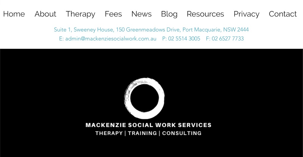 Mackenzie Social Work Services | health | 150 Greenmeadows Dr, Port Macquarie NSW 2444, Australia | 0255143005 OR +61 2 5514 3005