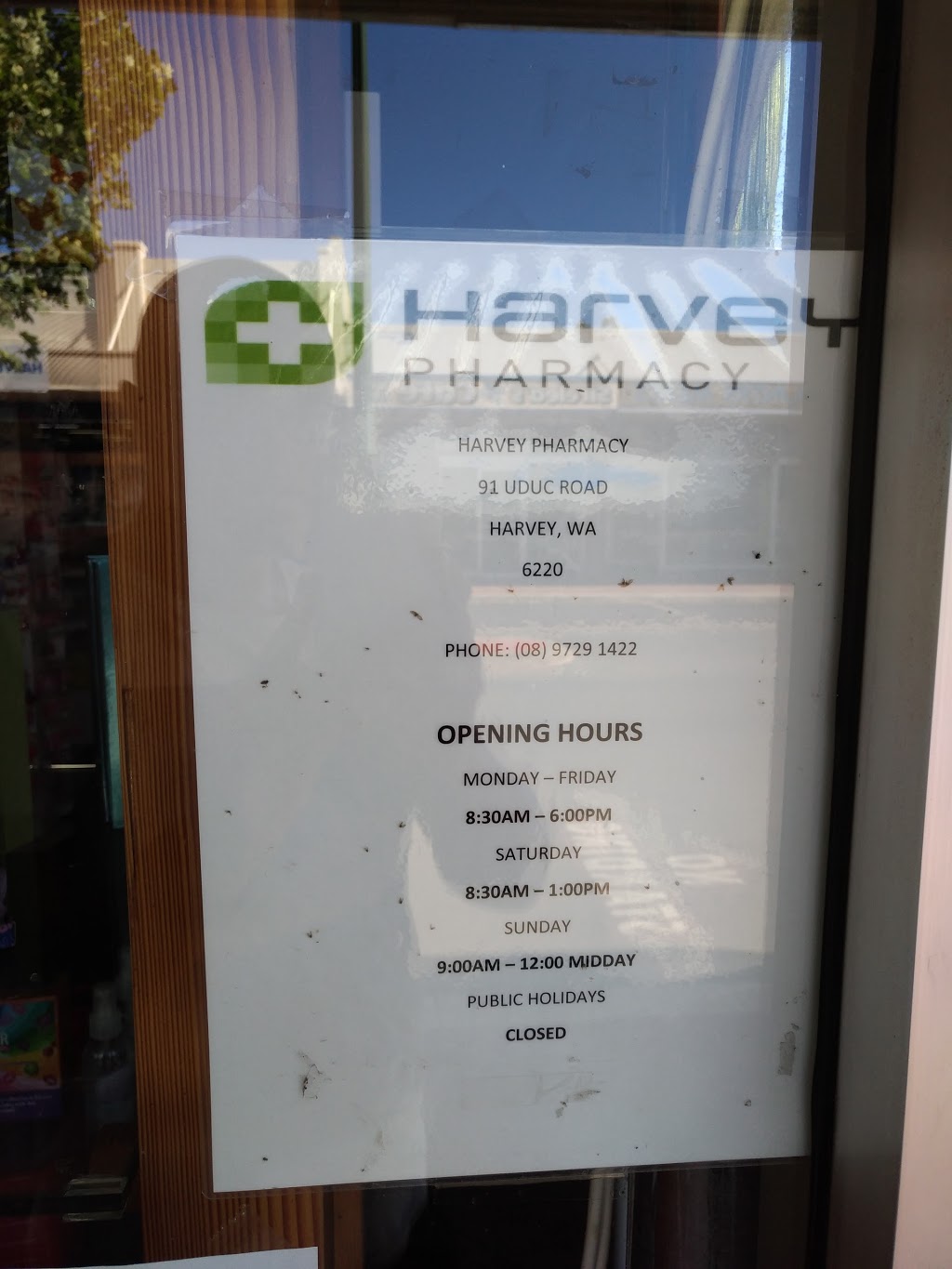 Harvey Pharmacy (91 Uduc Rd) Opening Hours
