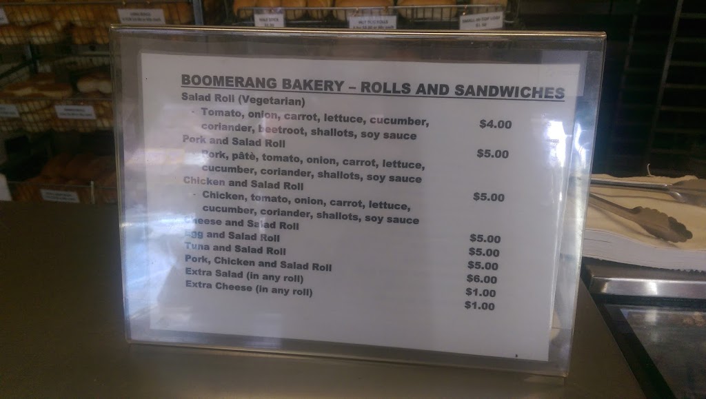Boomerang Bakery | bakery | 17A Shaw St, Bexley North NSW 2207, Australia | 0291509788 OR +61 2 9150 9788