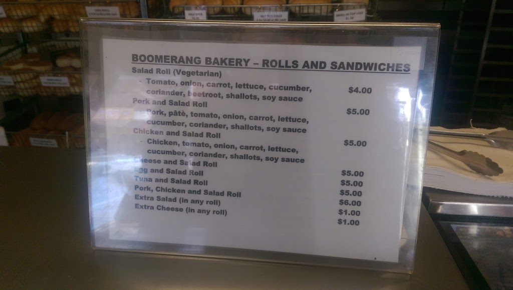 Boomerang Bakery | 17A Shaw St, Bexley North NSW 2207, Australia | Phone: (02) 9150 9788