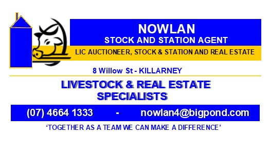 Nowlan Stock & Station Agent | 8 Willow St, Killarney QLD 4373, Australia | Phone: (07) 4664 1333