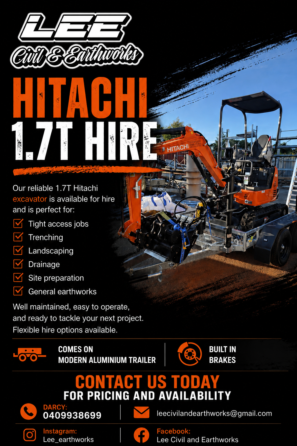 LEE CIVIL AND EARTHWORKS | 44 Adam Dr, Aratula QLD 4309, Australia | Phone: 0409 938 699