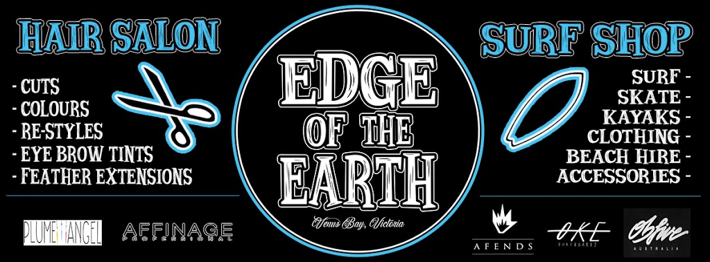 Edge Of The Earth. Hair & Surf | 1/121 Jupiter Blvd, Venus Bay VIC 3956, Australia | Phone: (03) 5610 2135