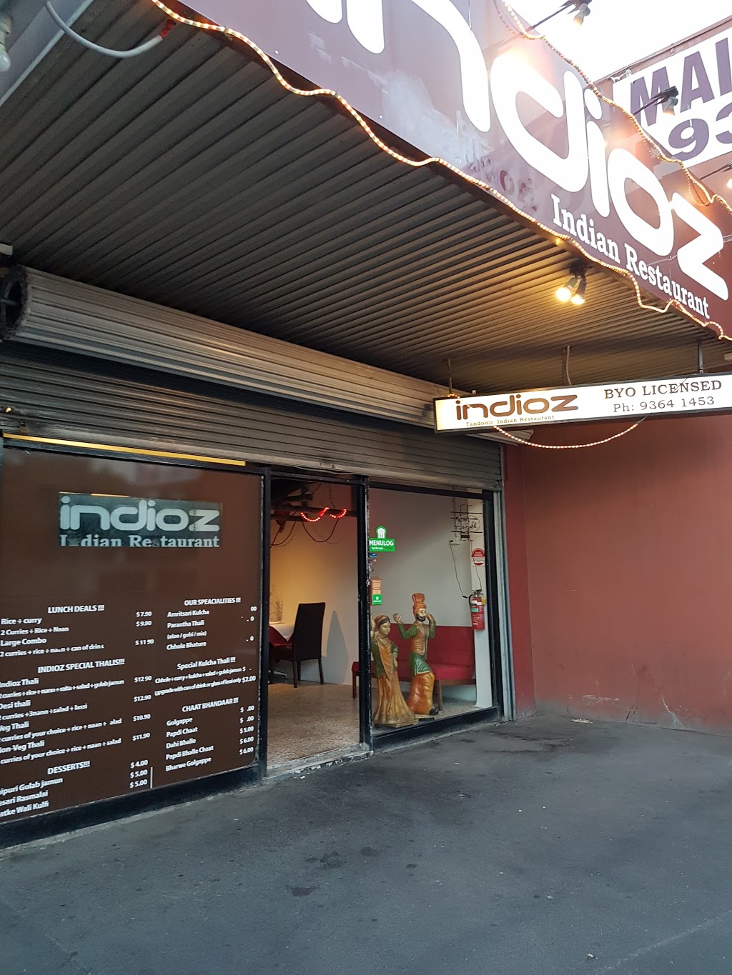 Indioz Indian Restaurant | meal delivery | 85 Main Rd W, St Albans VIC 3021, Australia | 0393641453 OR +61 3 9364 1453