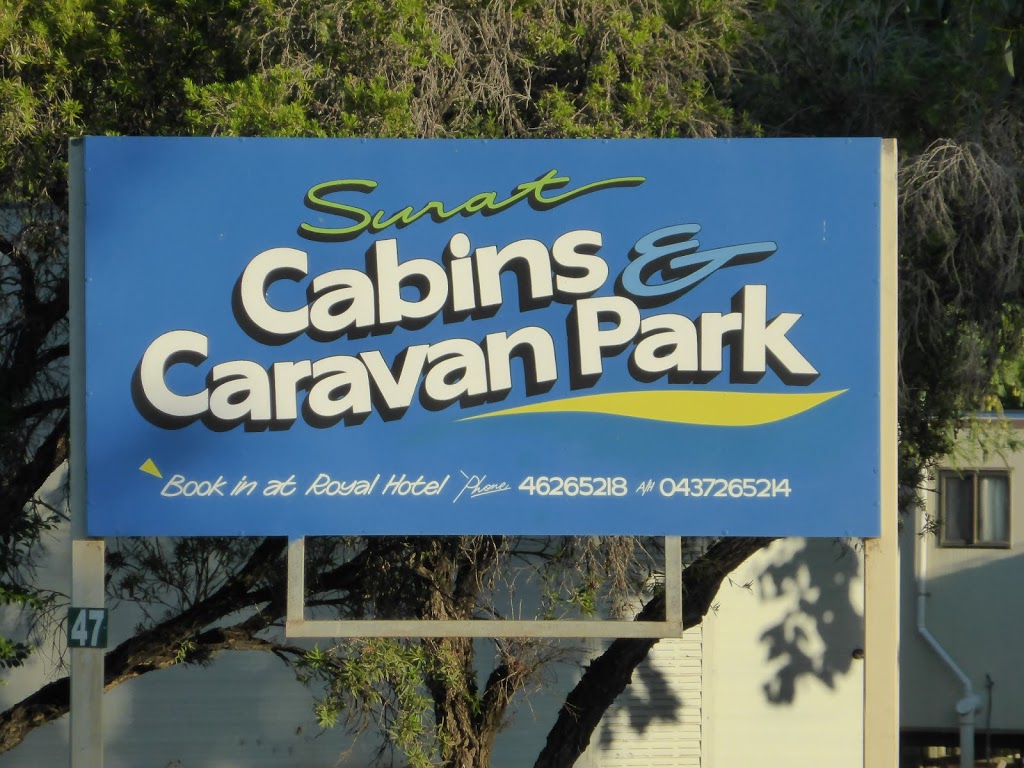 Surat Cabins and Caravan Park | rv park | 47 Burrowes St, Surat QLD 4417, Australia | 0746265218 OR +61 7 4626 5218