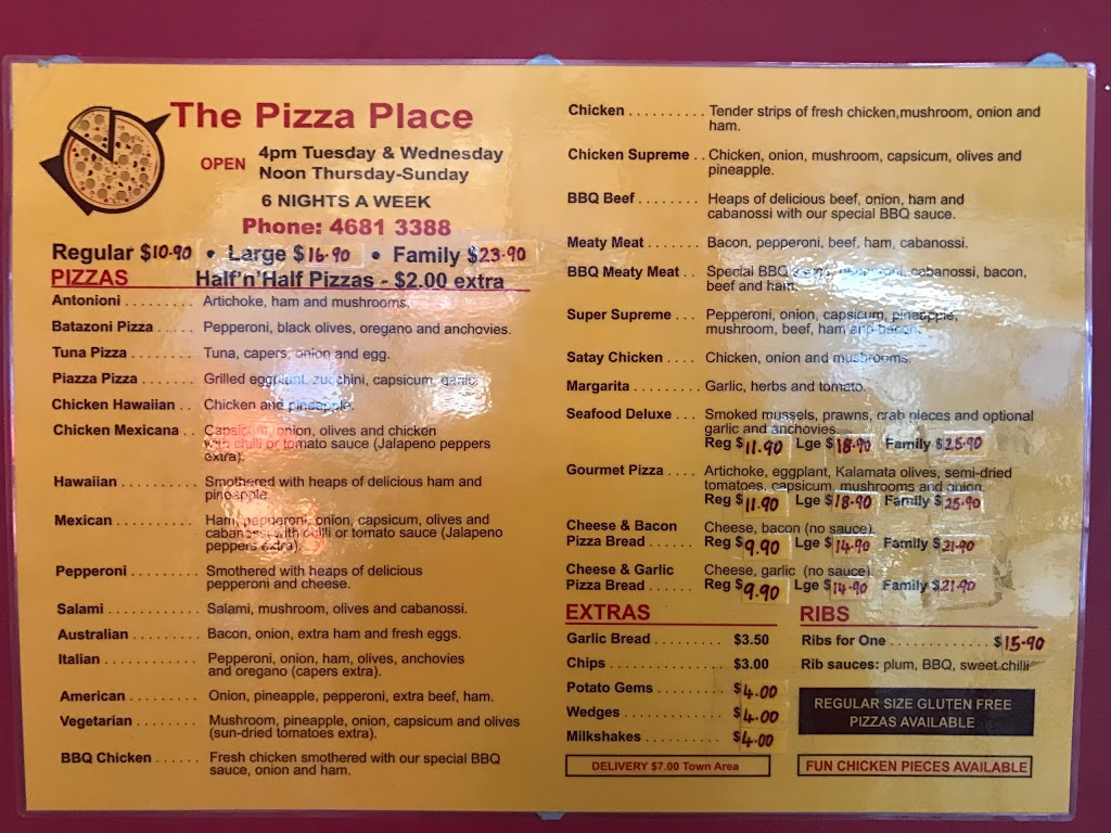 The Pizza Place | meal takeaway | shop 2/16 Railway St, Stanthorpe QLD 4380, Australia | 0746813388 OR +61 7 4681 3388