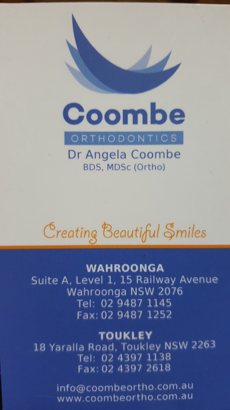 Coombe Orthodontics | dentist | 18 Yaralla Rd, Toukley NSW 2263, Australia | 0243971138 OR +61 2 4397 1138