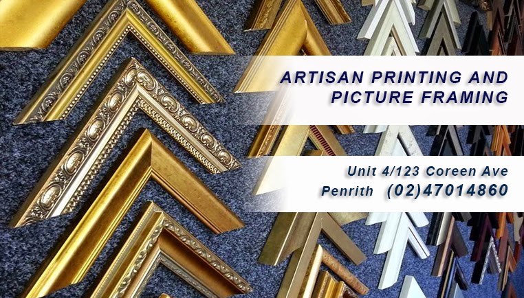 Artisan Printing & Picture Framing Services | 4/123 Coreen Ave, Penrith NSW 2750, Australia | Phone: (02) 4701 4860