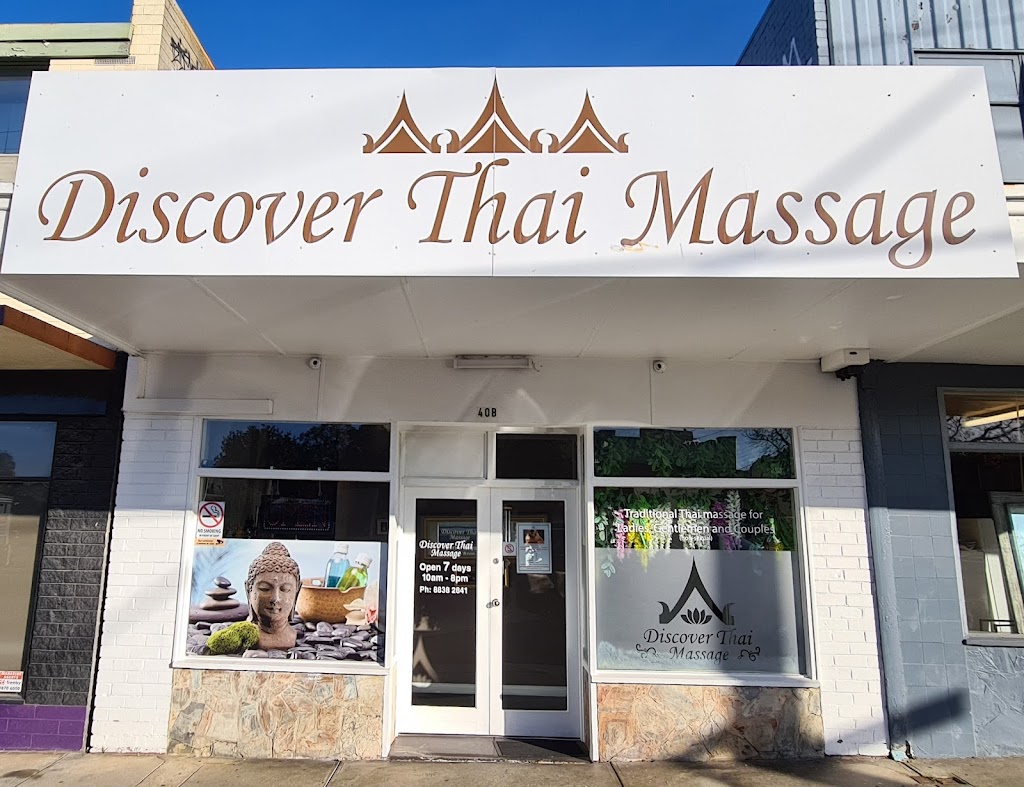 Discover Thai Massage | 40B Wantirna Rd, Ringwood VIC 3134, Australia | Phone: (03) 8838 2841