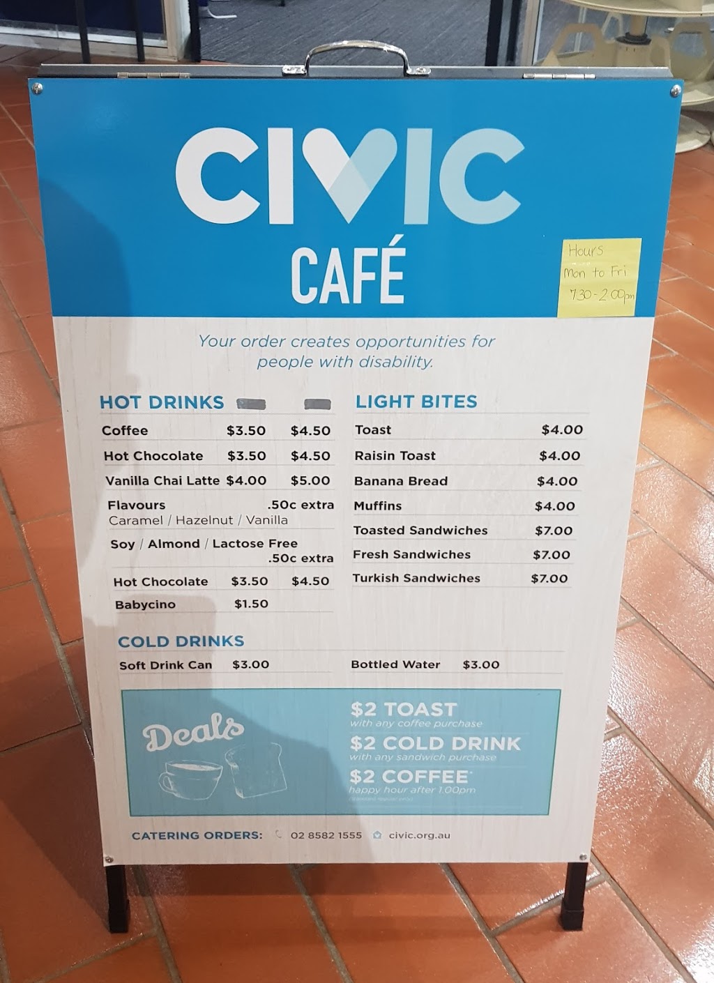 Civic Café | cafe | 601 High St, Penrith NSW 2750, Australia | 0285821555 OR +61 2 8582 1555