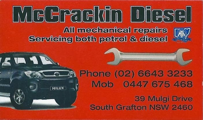 McCrackin Diesel | 95 Ryan St, South Grafton NSW 2460, Australia | Phone: (02) 6643 3233