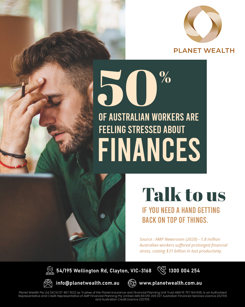 Planet Wealth Pty Ltd | 18 Boronia Dr, Glen Waverley VIC 3150, Australia | Phone: 1300 004 254