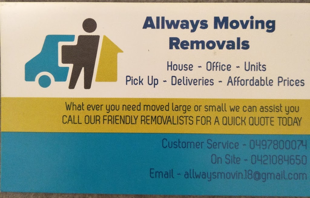 Allways Moving Removals | moving company | 16 Karingal Cl, Woy Woy NSW 2256, Australia | 0421084650 OR +61 421 084 650