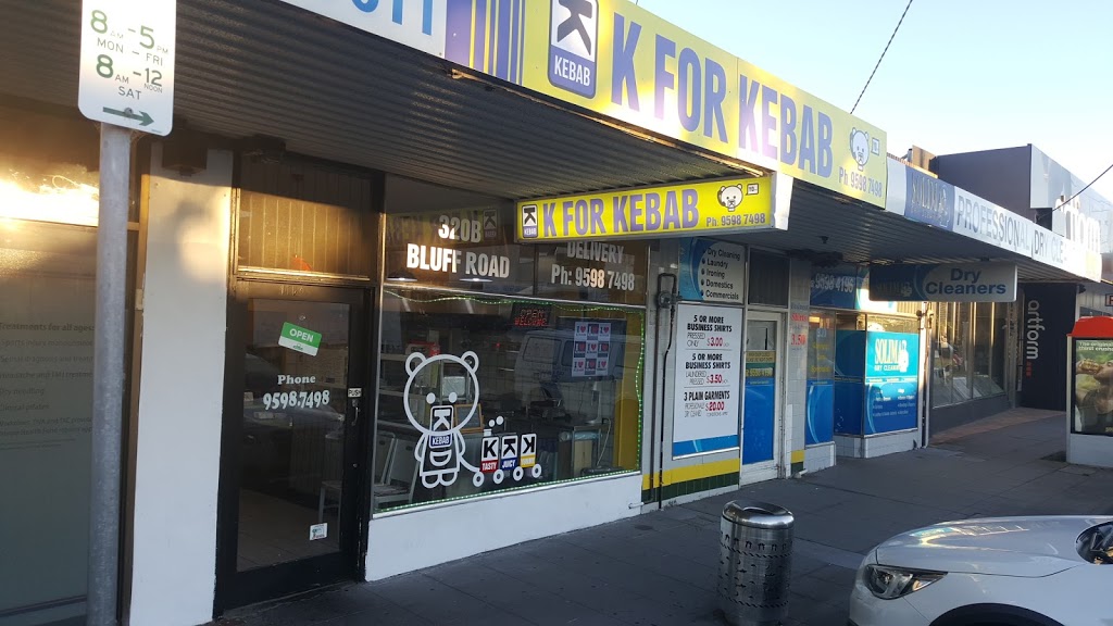 K for Kebab | restaurant | 320B Bluff Rd, Sandringham VIC 3191, Australia | 0395987498 OR +61 3 9598 7498