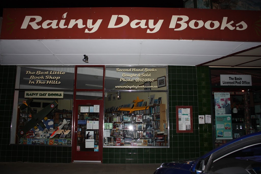 Rainy Day Book Shop | book store | 1301 Mountain Hwy, The Basin VIC 3154, Australia | 0397620862 OR +61 3 9762 0862