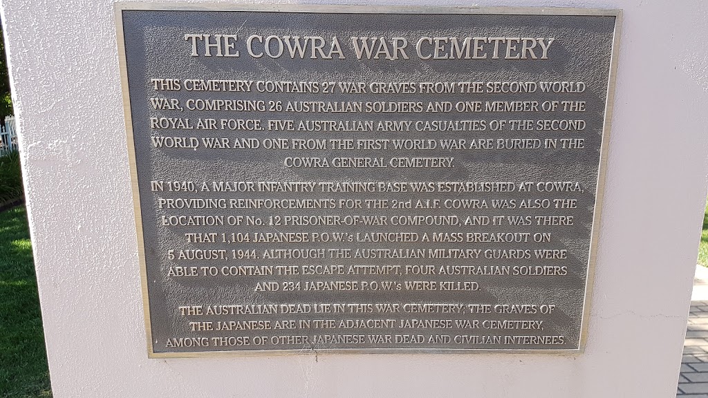 Cowra War Cemetery | 45 Doncaster Dr, Cowra NSW 2794, Australia