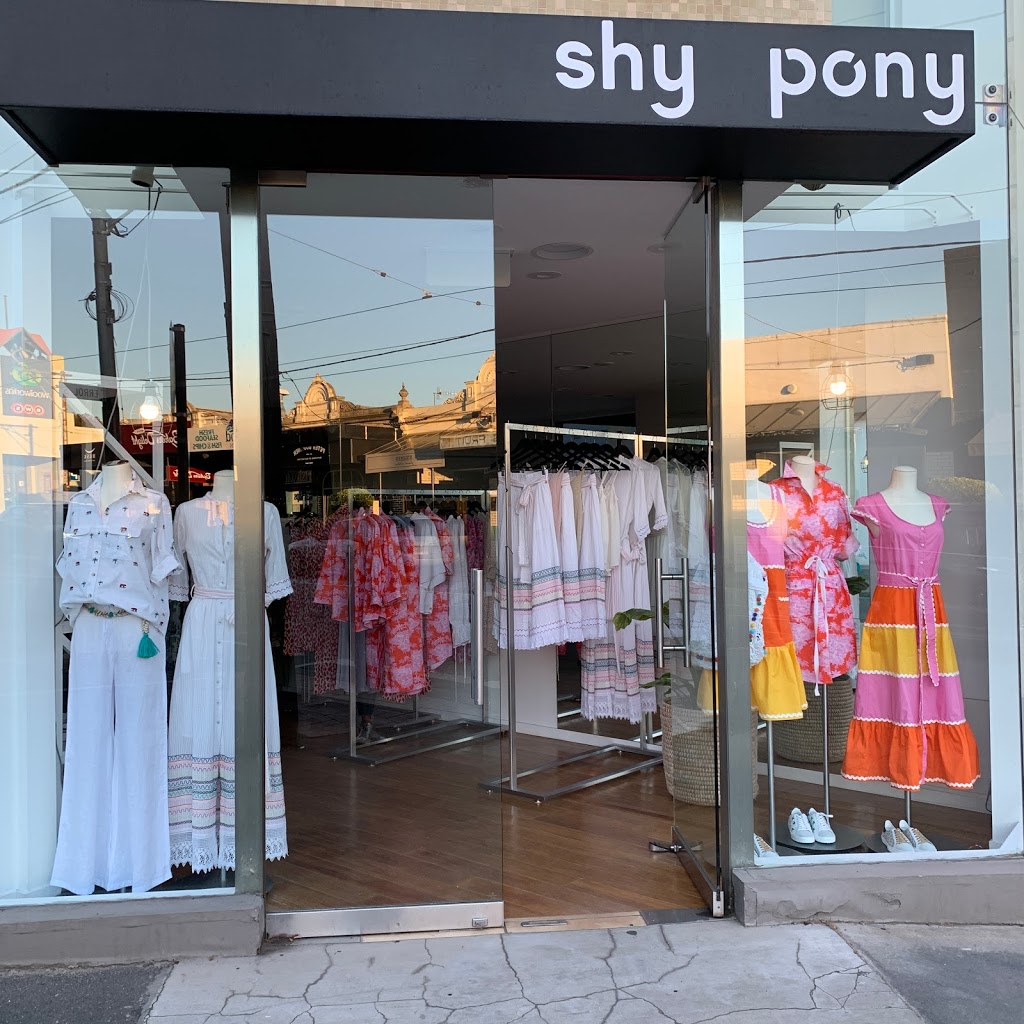 Shy Pony | 540a Malvern Rd, Prahran VIC 3181, Australia | Phone: 0409 100 209