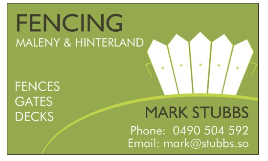 Mark Stubbs FENCING Maleny & Hinterland | general contractor | 12 Witham Rd, Maleny QLD 4552, Australia | 0490504592 OR +61 490 504 592