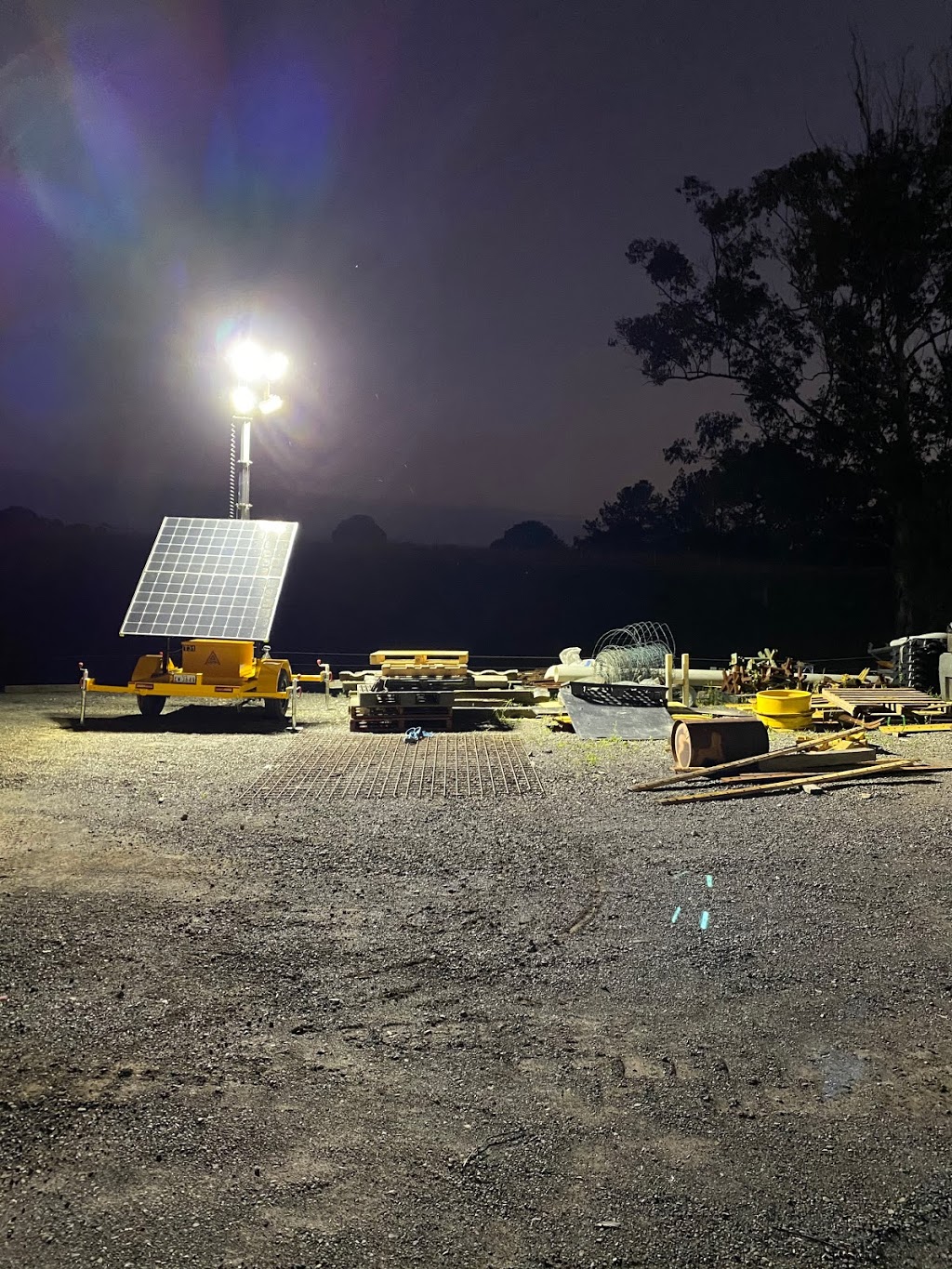 Solar Lighting Tower Hire QLD / TrianglePlantHire | 109 Ben Williams Rd, Bridges QLD 4561, Australia | Phone: 0447 184 432