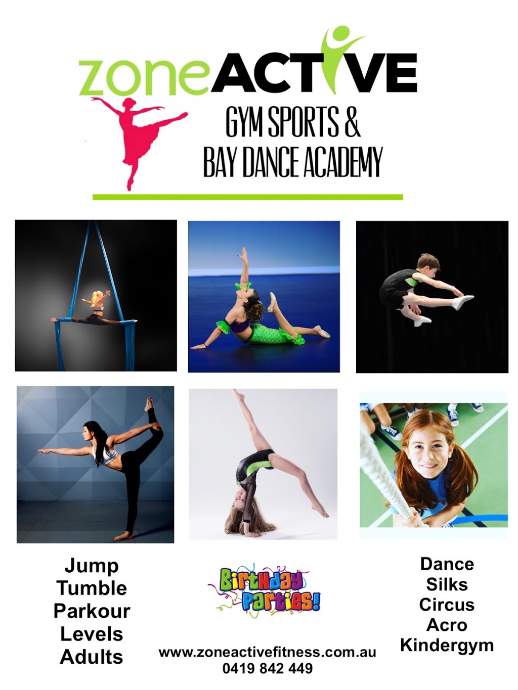 Zone Active & Bay Dance Academy | 6/86 Port Stephens Dr, Taylors Beach NSW 2316, Australia | Phone: 0419 842 449