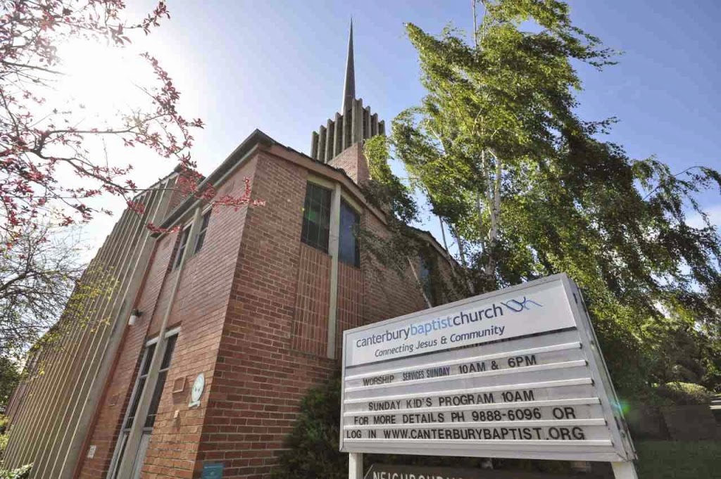 Canterbury Baptist Church | church | 1A Balwyn Rd, Canterbury VIC 3126, Australia | 0398886660 OR +61 3 9888 6660
