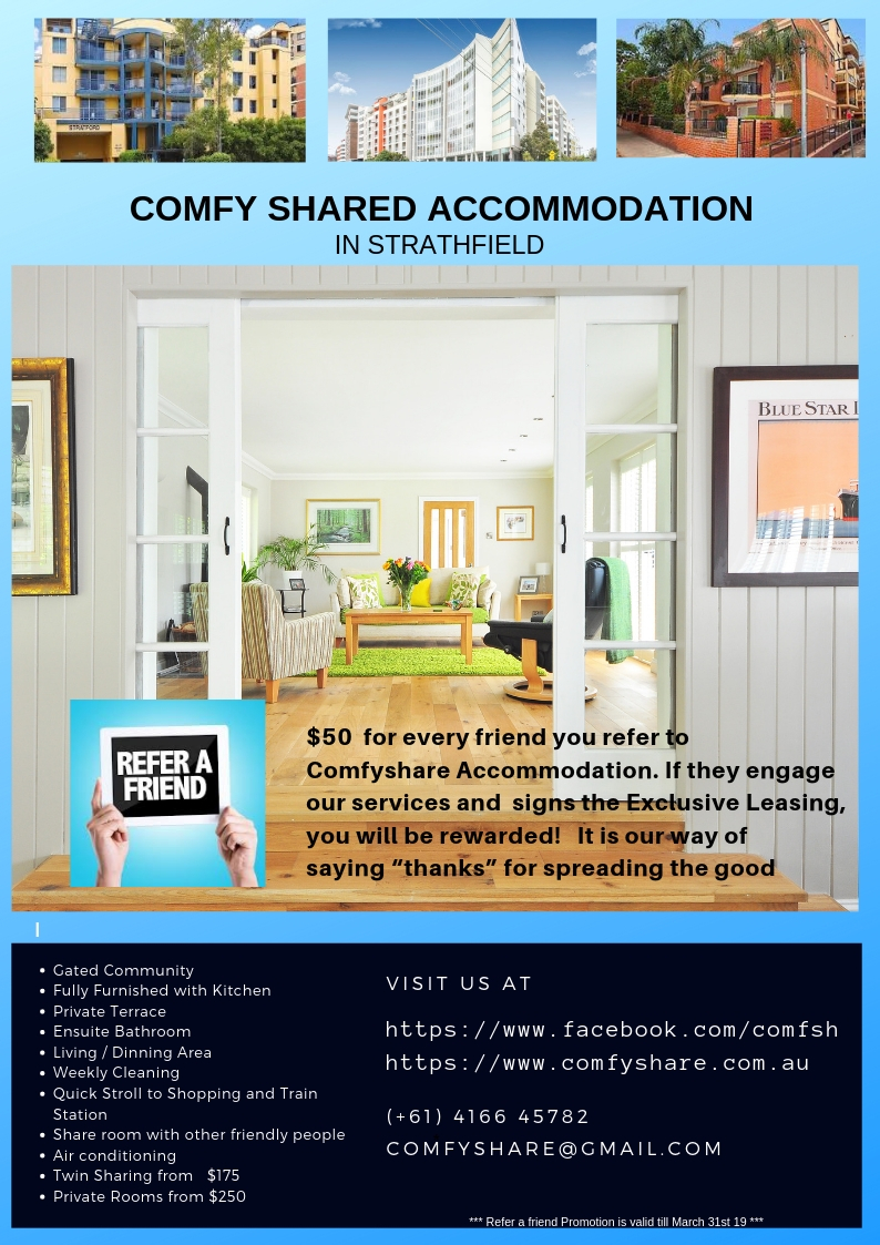 Comfy Share Accommodation PTY LTD | 47 Balaka Dr, Carlingford NSW 2118, Australia | Phone: 0416 645 782