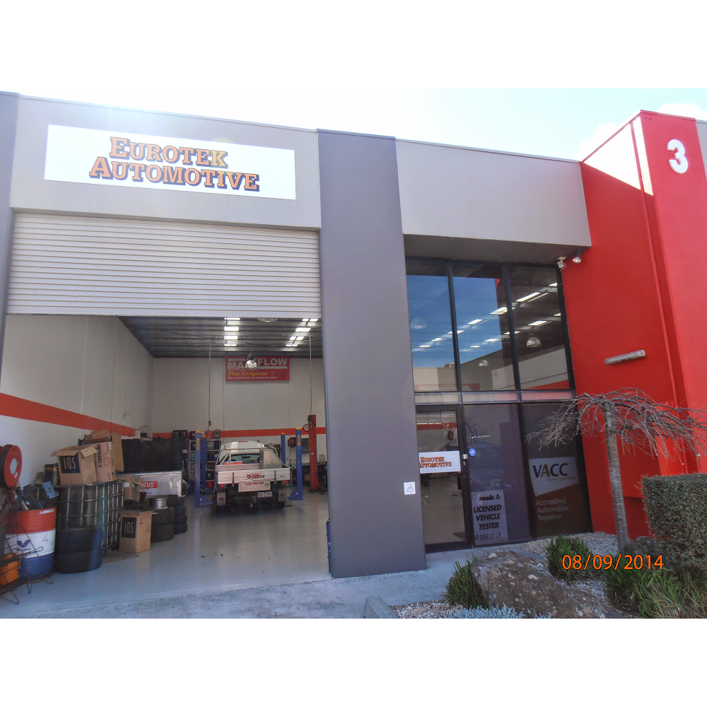 Eurotek Automotive | car repair | 3/11 Havelock Rd, Bayswater VIC 3153, Australia | 0397203015 OR +61 3 9720 3015
