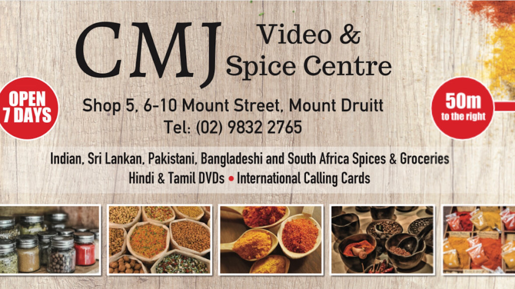 CMJ Video & Spice Centre | convenience store | 5/6-10 Mount St, Mount Druitt NSW 2770, Australia | 0298322765 OR +61 2 9832 2765