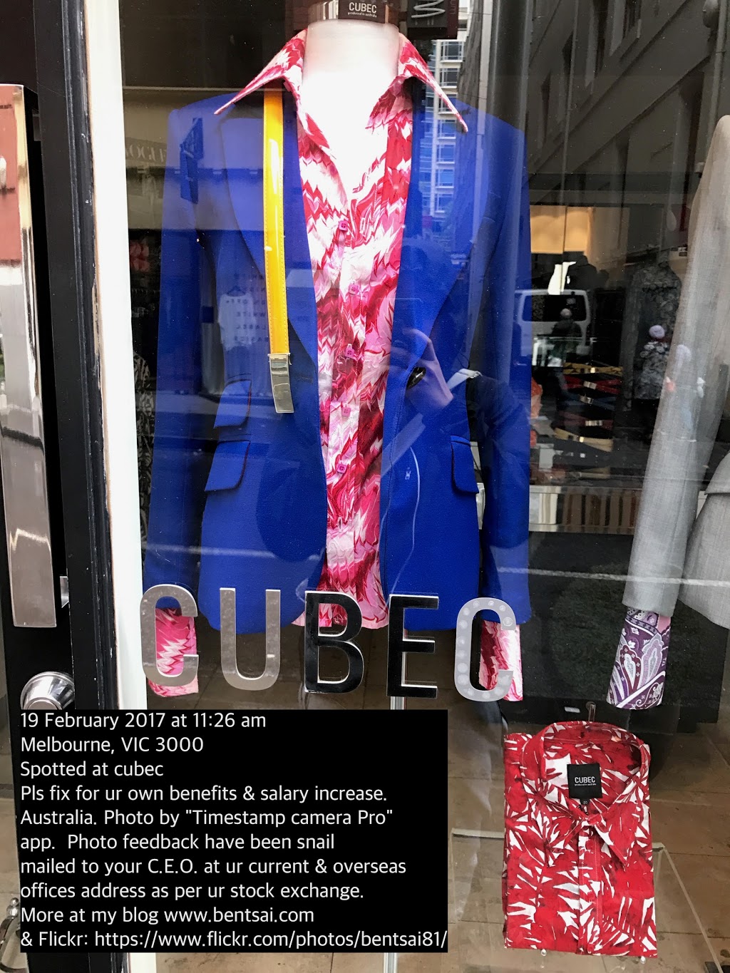 Cubec Clothing | Industry Business Hub, 219/87 Gladstone St, South Melbourne VIC 3205, Australia | Phone: (03) 9682 2201