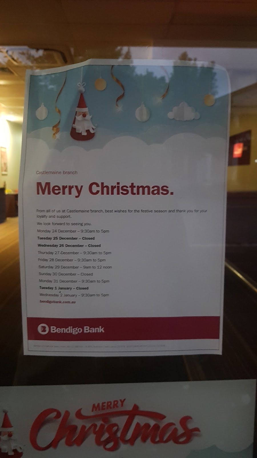Bendigo Bank | bank | 59 Mostyn St, Castlemaine VIC 3450, Australia | 0354724666 OR +61 3 5472 4666