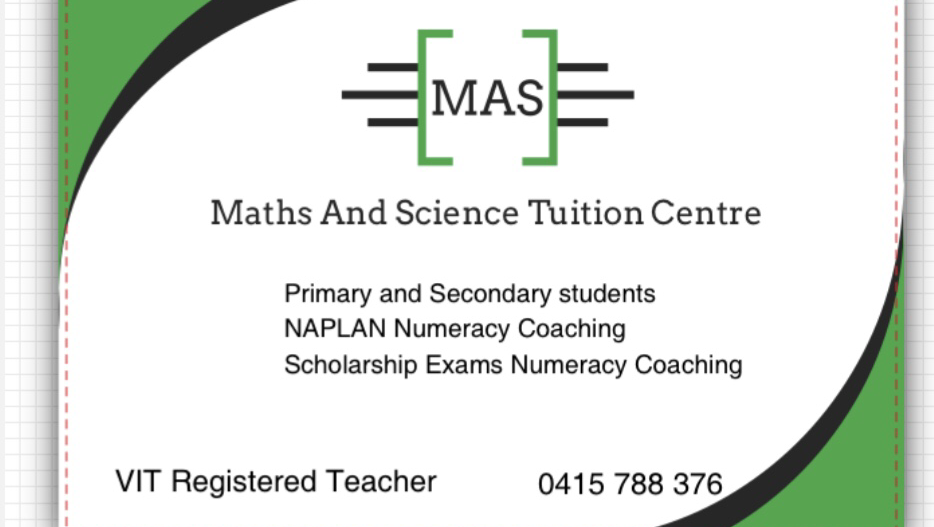 MAS Tuition Centre | 12 Quintino Walk, Clyde North VIC 3978, Australia | Phone: 0415 788 376