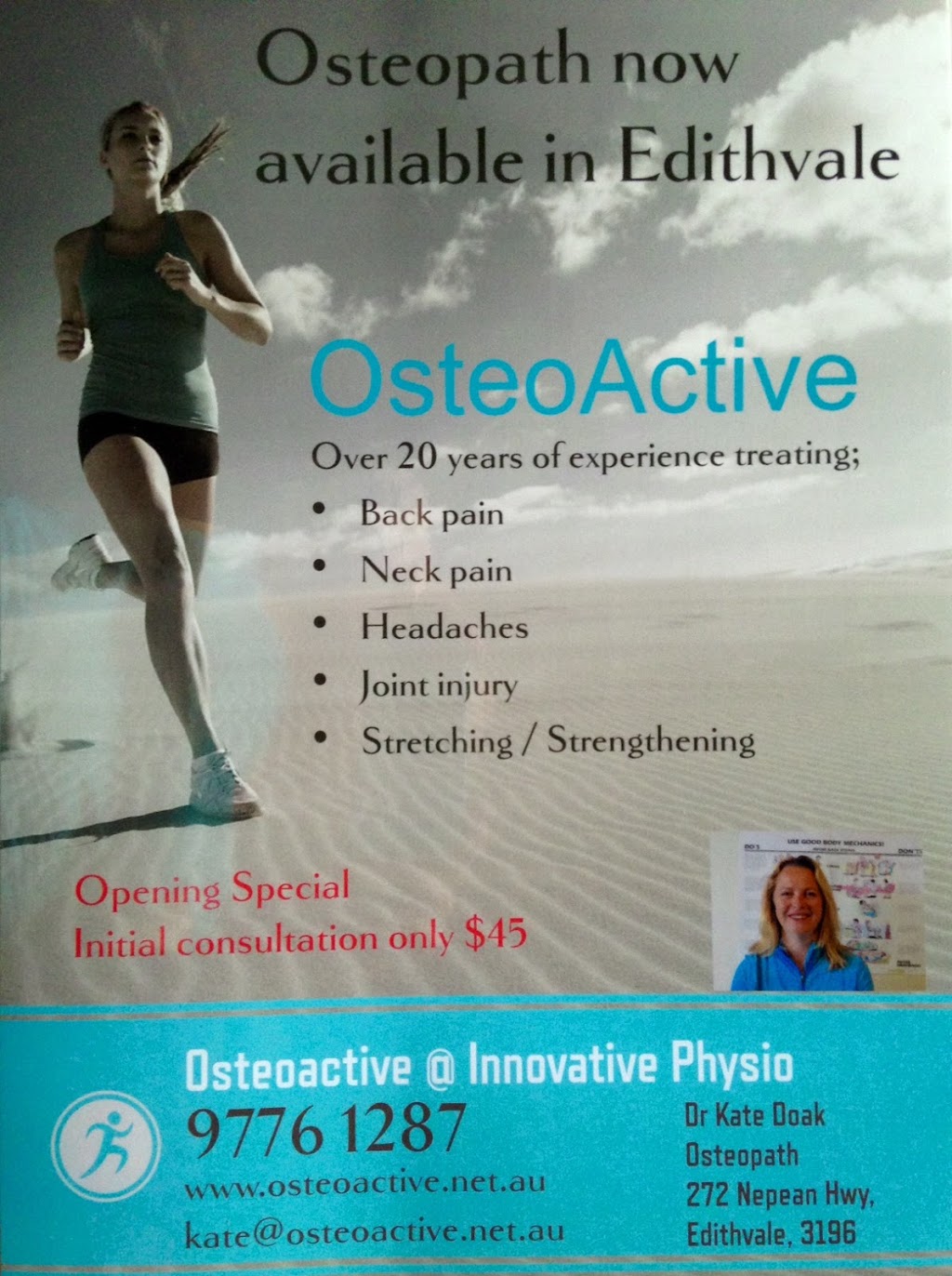 OsteoActive Waterways | physiotherapist | 5 Starling Ct, Waterways VIC 3195, Australia | 0407504990 OR +61 407 504 990