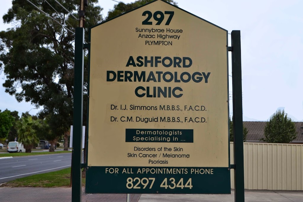 Ashford Dermatology Clinic | health | 297 Anzac Hwy, Plympton SA 5038, Australia | 0882974344 OR +61 8 8297 4344