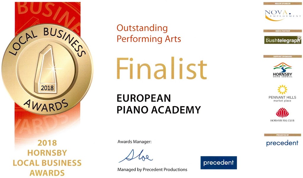 European Piano Academy - Piano Lessons Sydney Wide | electronics store | 10 Duffy Ave, Thornleigh NSW 2120, Australia | 0415479996 OR +61 415 479 996