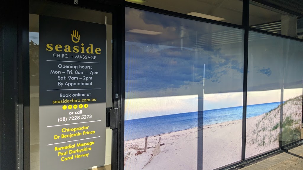 Seaside Chiro + Massage | health | 3/646 Grange Rd, Henley Beach SA 5022, Australia | 0872285273 OR +61 8 7228 5273