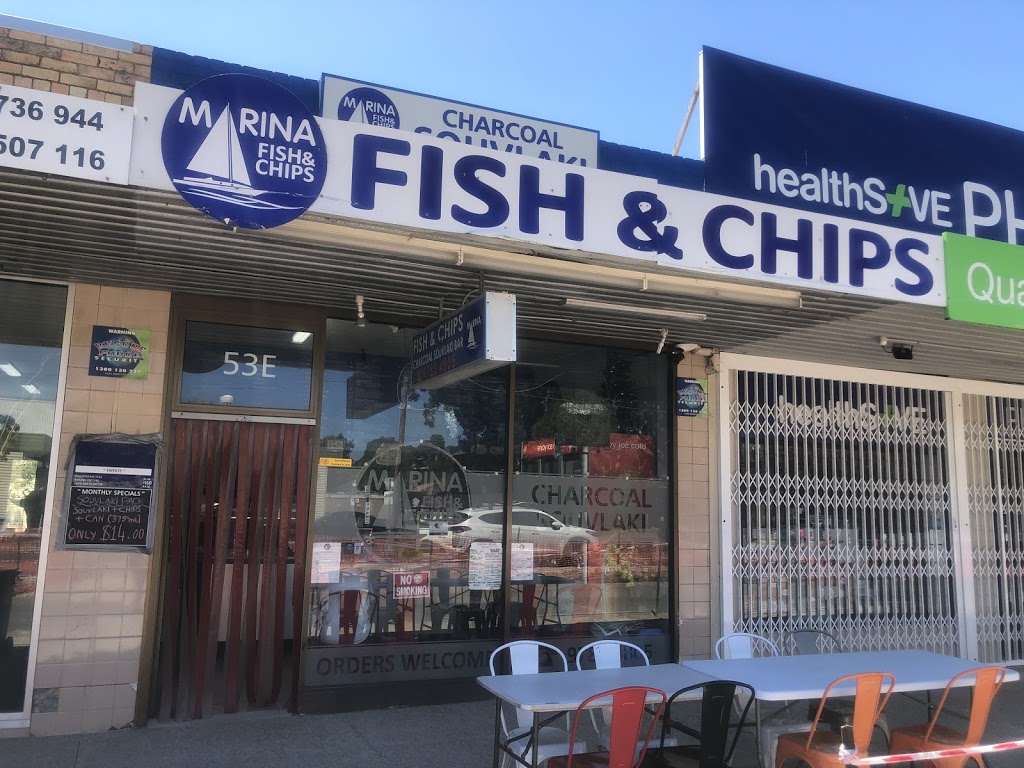Marina Fish & Chips Frankston | meal takeaway | 53E Beach St, Frankston VIC 3199, Australia | 0397834805 OR +61 3 9783 4805